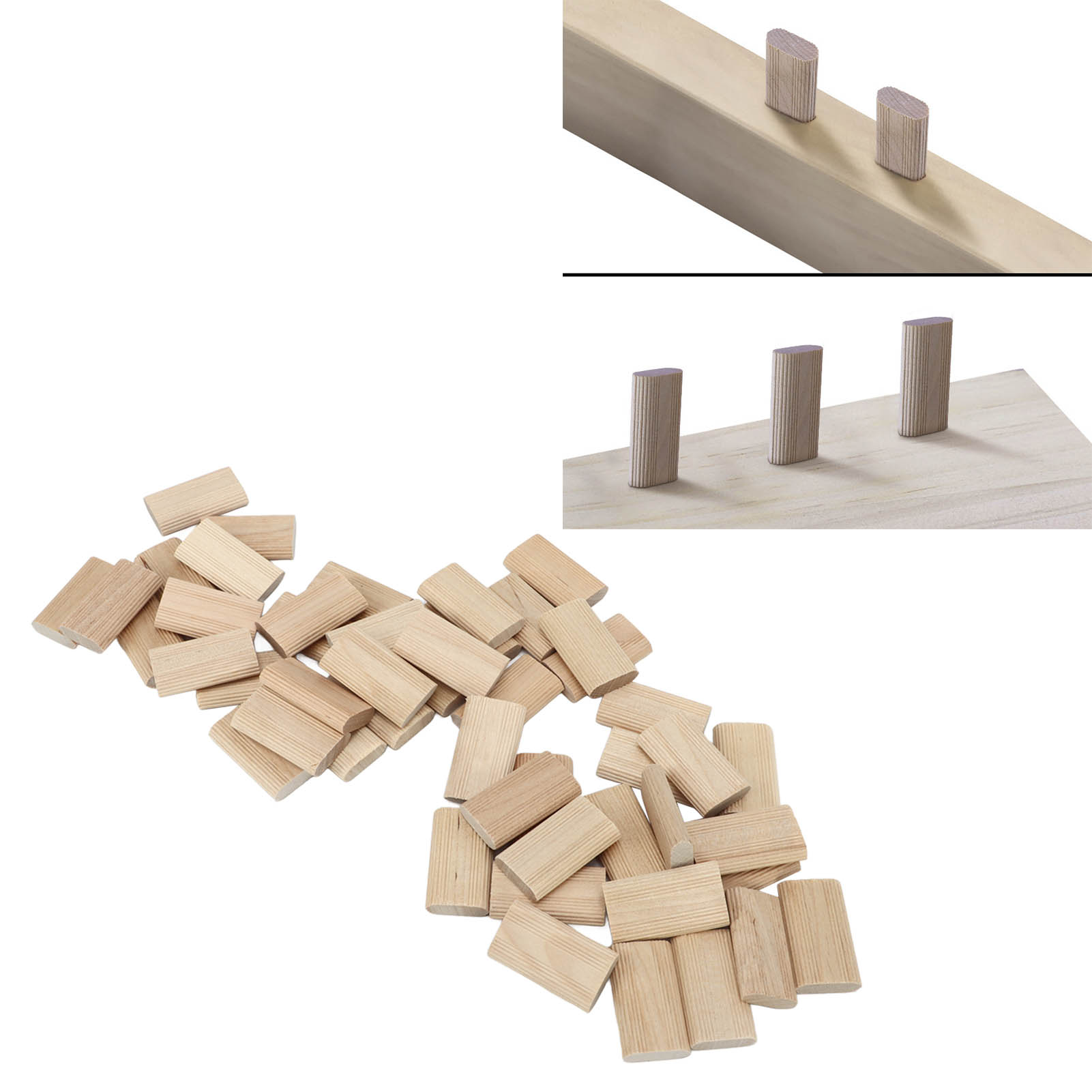 Woodworking Domino - 50 Peças de Espigas Domino de