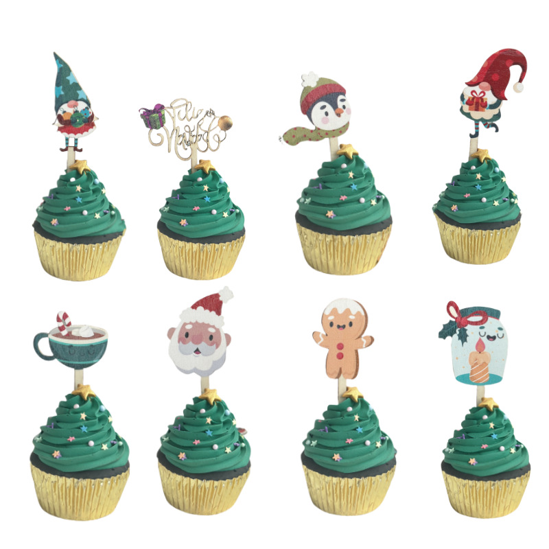 Topo de Bolo de Madeira Estamp - Woodworking Xmas Decorations avaliação e preço