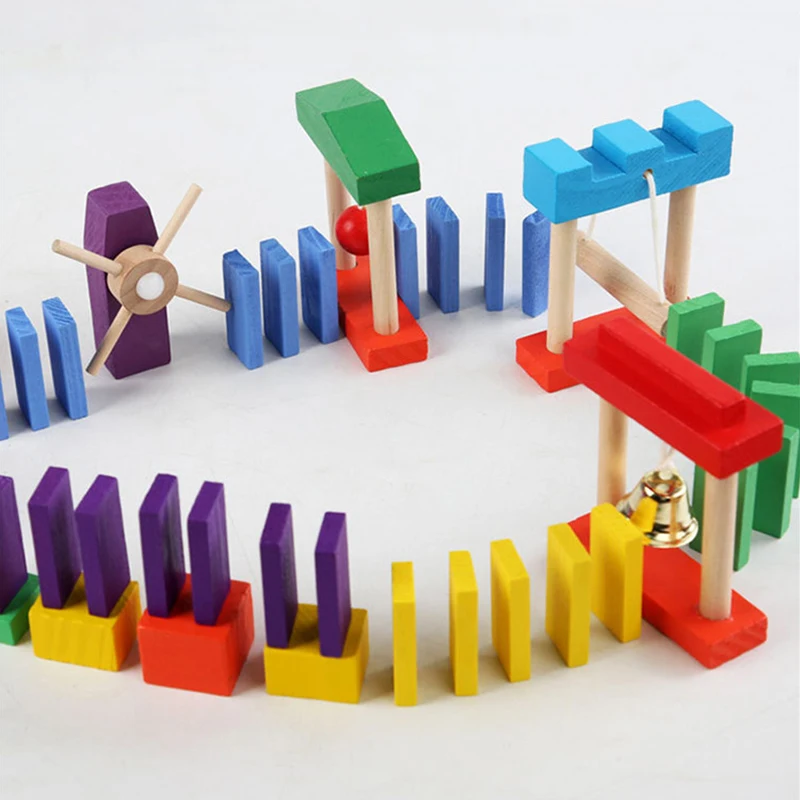 Montessori Wooden Rainbow Domi - Woodworking Domino avaliação e preço