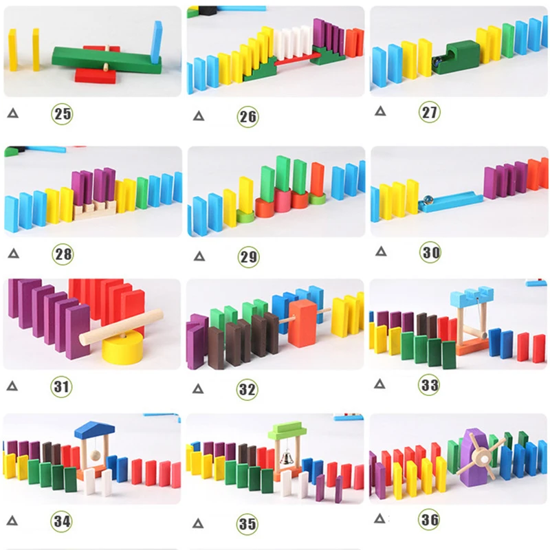 Montessori Wooden Rainbow Domi - Woodworking Domino avaliação e preço
