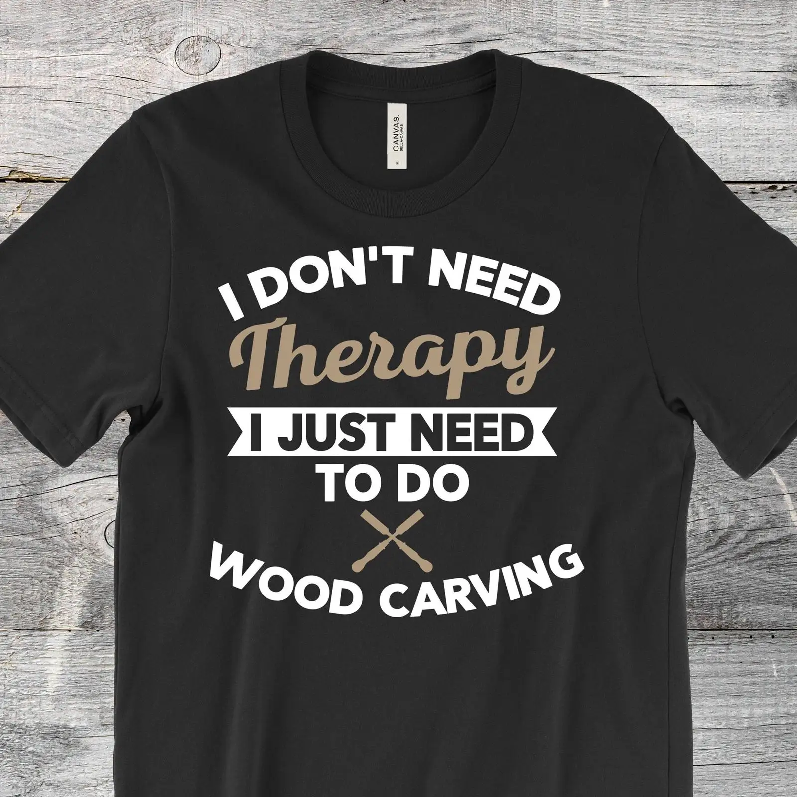 Camiseta Engraçada de Entalhe  - Woodworking Therapy avaliação e preço