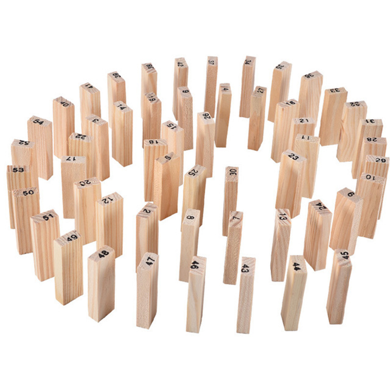 54 pçs blocos de construção br - Woodworking Domino avaliação e preço