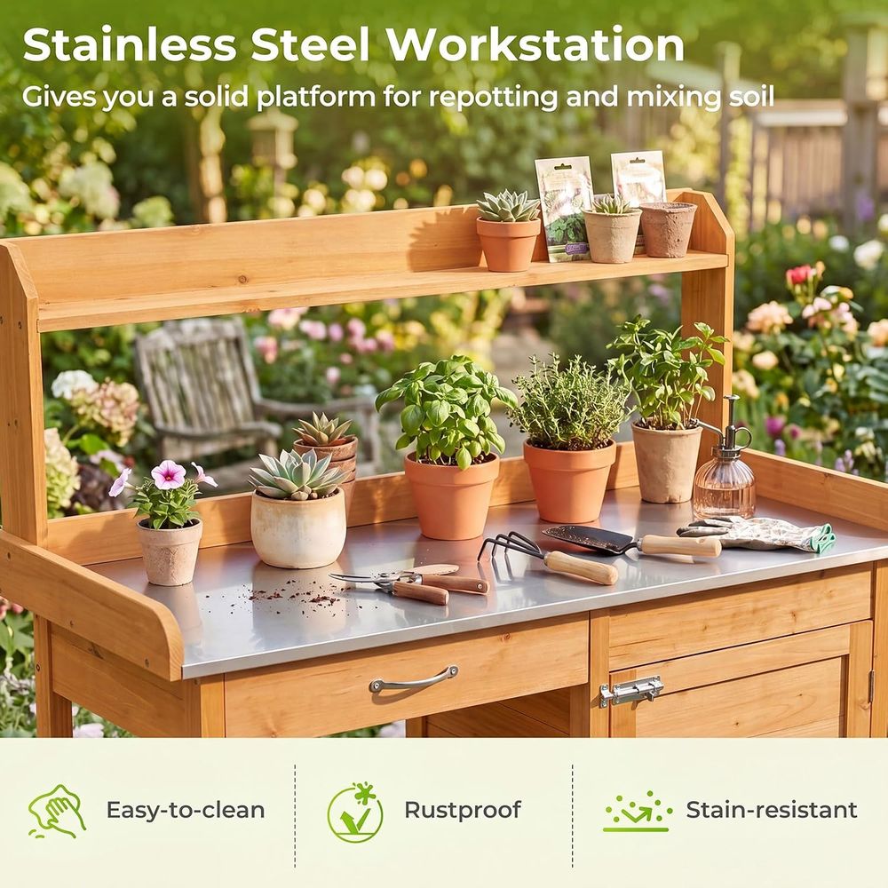 Mesa de Jardinagem Externa de  - Woodworking Workbench avaliação e preço